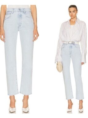 Mother Superior High Waisted Hiker Hover Light Wash Jeans in I Do Declare